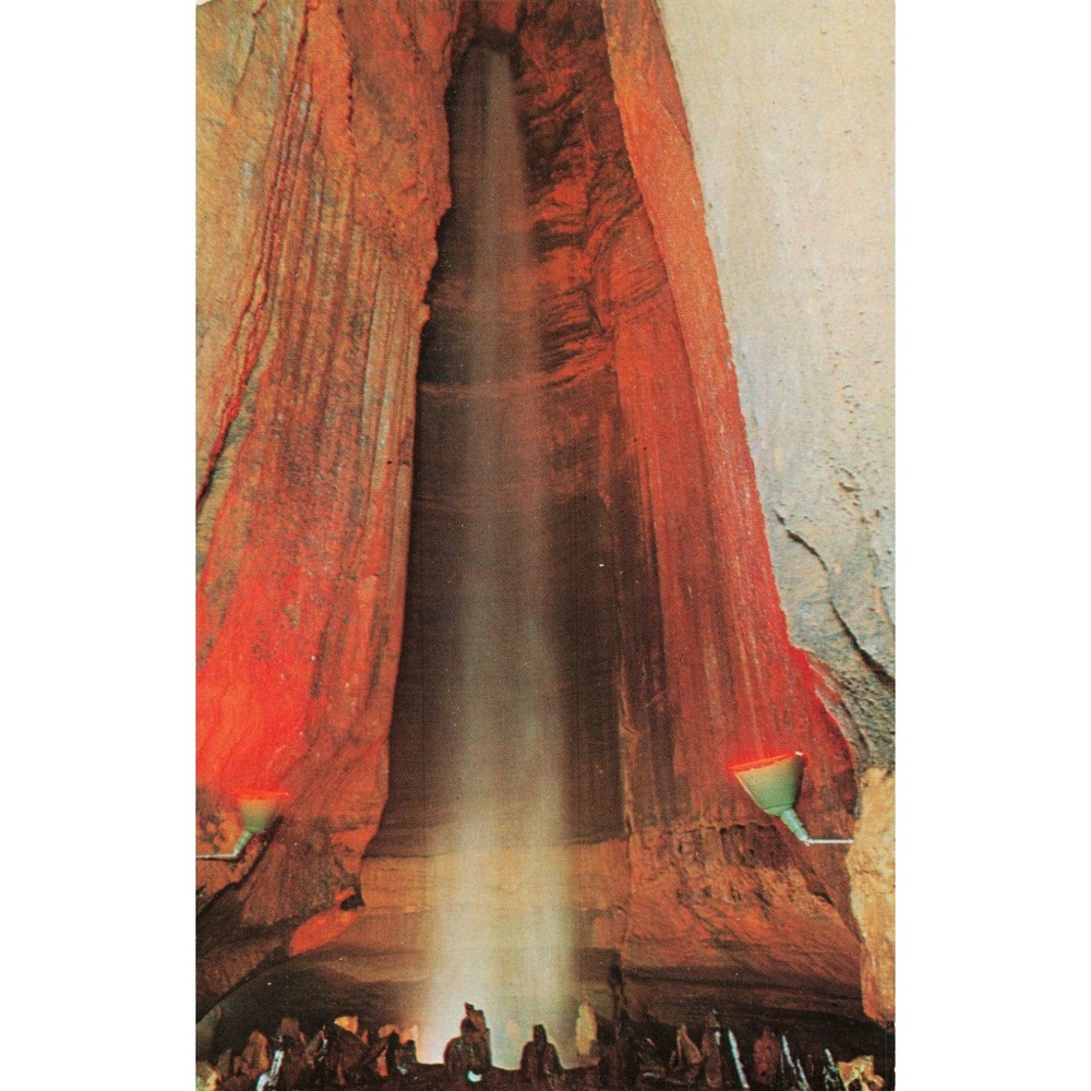 Vintage Ruby Falls Lookout Mountain Caverns Chattanooga TN Postcard CH 12